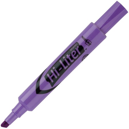 Highlighter, Chisel Point, 12/DZ, Fluorescent Purple 12PK